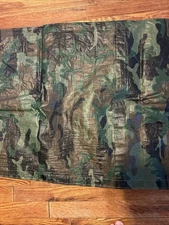 8 Ft. X 10 Ft. M81 Woodland Camouflage Tarp Preowned Good Condition Med Weight