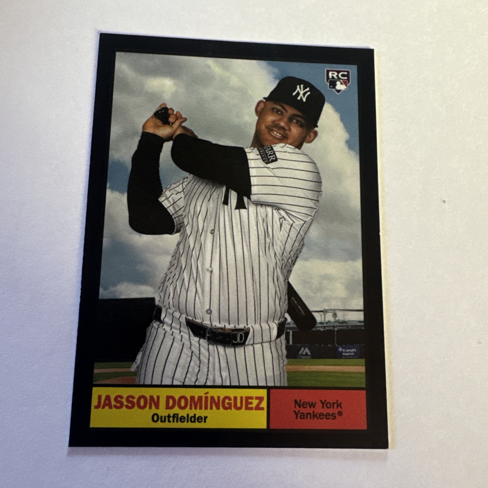 2024 Topps Archives - 1961 Topps Jasson Dominguez #1 Black Foilboard (RC)