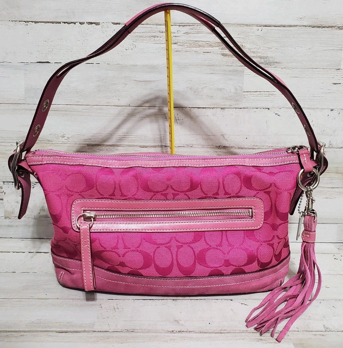 バッグ Coach Shoulder Bag Fringe Pink Signature Coach Pink Fringe Bags & Handbags for Women for sale | eBay