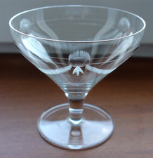 6 traumhafte Sektschalen Champagnerschale Jugendstil antik handgeschliffen