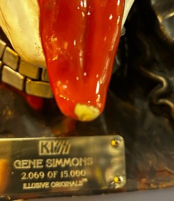 KISS Gene Simmons Illusive Originals Signed Auto 1997 Bust Face