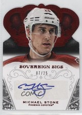 2013 Panini Crown Royale Sovereign Signatures Ruby 7/25 Michael Stone Auto 1o3