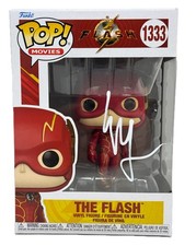 Ezra Miller Signed The Flash Funko Pop 1333 Autograph DC Justice League JSA COA