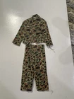 Vintage GI Joe Hasbro Japan Camo Fatigues Jacket Pants Outfit