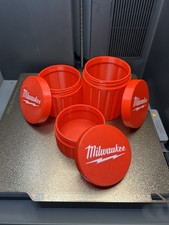 Milwaukee Container Set Of 3 Sizes Threaded Screwparts Storage 3d Printed Tools
