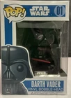 Funko Pop Star Wars Darth Vader #01 Original Release Blue Box Large Font VAULTED