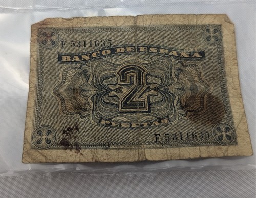 1938 ESPAÑA 2 pesetas Dos pesetas El Banco De Espana - Bild 2 von 2
