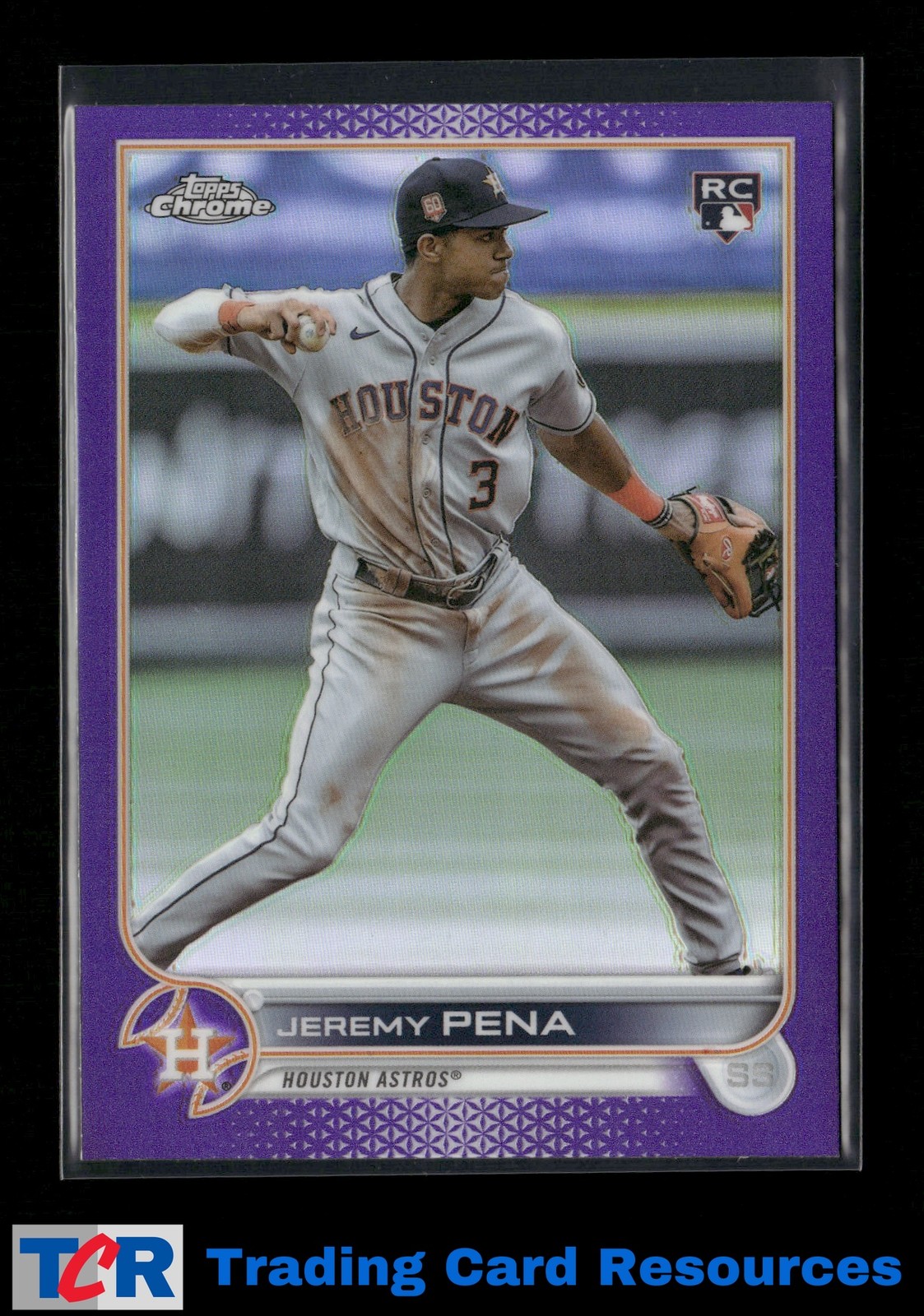 2022 Topps Chrome Update #USC136 Jeremy Pena Purple Refractor