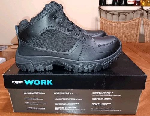 New Dr. Scholls Boots Size 9.5 Wide Black Boulder Model H7450M2001 