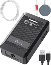 Pawfly Ultra Quiet Live Bait Aerator 5 to 20 Gal（1.5 W）, Black 