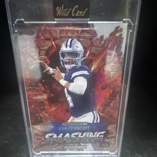 Wild Card Alumination Smashing Dak Prescott Cowboys NFL JSMRD3-DP 1/5