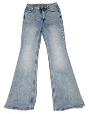 Old Navy Size 4 High-Rise Flare Secret Smooth Pockets Denim Jeans Blue Women's