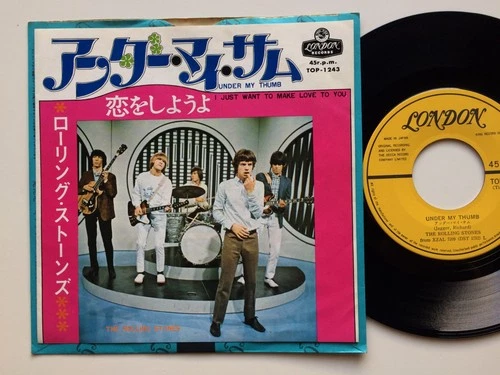 The Rolling Stones "UNDER MY THUMB" JAPAN ORIGINAL CUPPLING LONDON 45 7" TOP1243