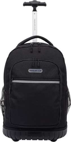Rolling Backpack, Black, 18 Inch