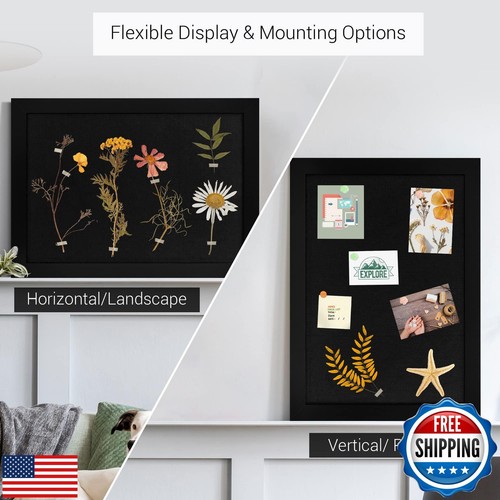 Board2by 2-Pack Farmhouse Linen Cork Bulletin Board, Black Frame 30" x 20" Co - Picture 4 of 5