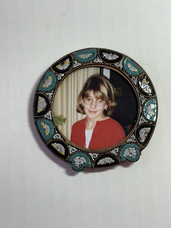 Vintage Italian Micro Mosaic Photo Picture Frame #150