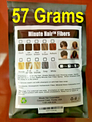 Hair Fibers 57g Refill Black Brown Blond Gray White Auburn Minute Hair  Filler 