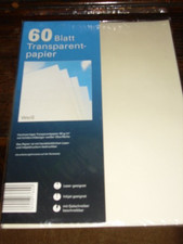 Transparentpapier DIN A4,  transparentes Bast...