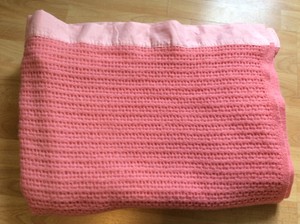 pink cellular blanket