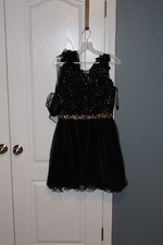 Black Short Dress, Glitter