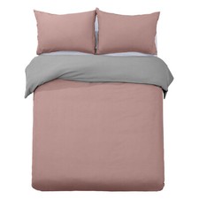 Reversible Duvet Cover Pillowcase Single Double King Quilt Covers Bedding Set