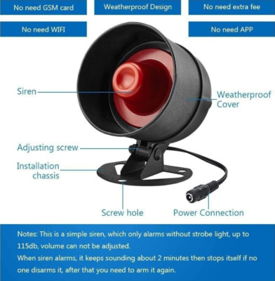 Kerui Wireless Sicherheit Einbrecher Tür Alarmsystem  für Garage Schuppenhaus MJ