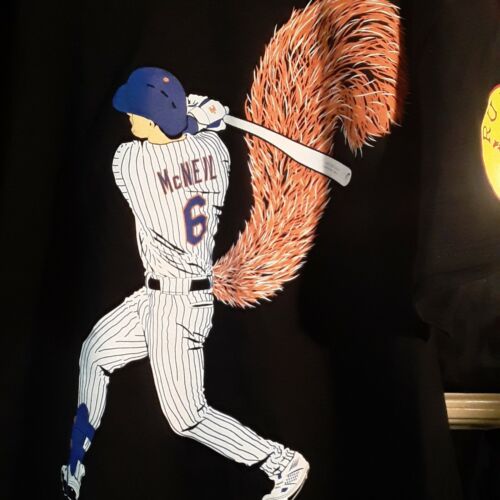 Jeff McNeil New York Mets Squirrel T-Shirt Men’s Size Large - Picture 2 of 5