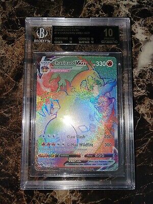 Pokemon TCG Champion's Path Charizard VMAX Rainbow Secret 74 Pokemon TCG Champion's Path Charizard VMAX Rainbow Secret 74