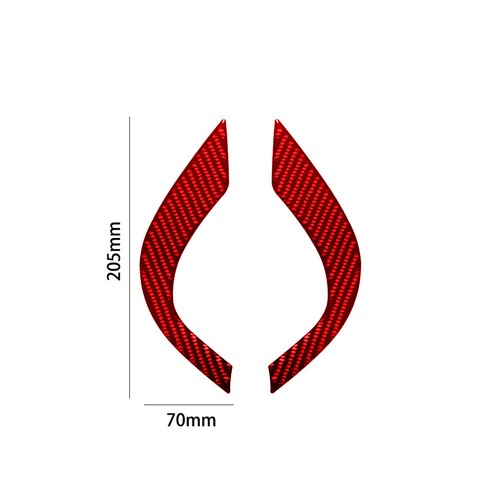 Consola roja aire acondicionado tira envolvente moldura de fibra de carbono para Ford Fiesta 2011-15 - Imagen 9 de 14