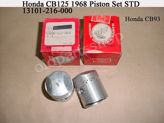Honda CB125 CB93 Piston STD x2 NOS PISTON Standard Size 2