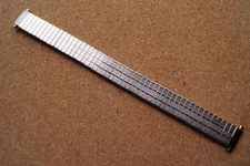 NEW Old stock STAINLESS STEEL Expandable WATCH BRACELET  12-16mm