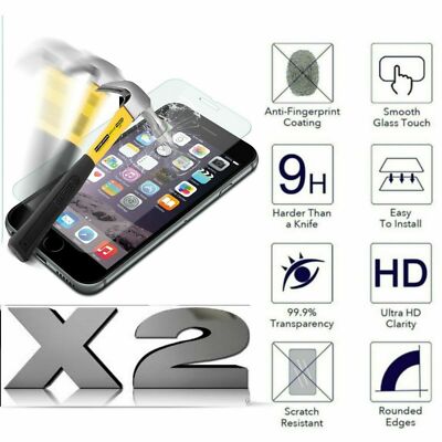 Kit. 2 Filme Glas Gehärtetes Glas Stoßfest 9h für Huawei Y3II II 2 Y32 '' LUA-L21