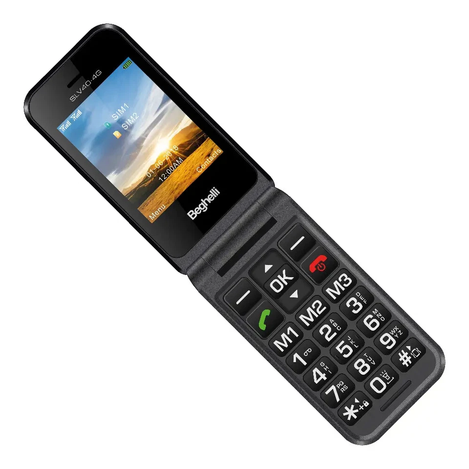 Beghelli SLV40 4G Cellulare 2.8" Radio FM Volume Alto Nero - Immagine 3 di 4