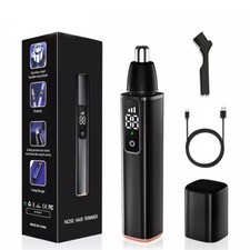 Nose Hair Trimmer for Women Men,Rechargeable Ear  Nose Hair Trimmer Black 