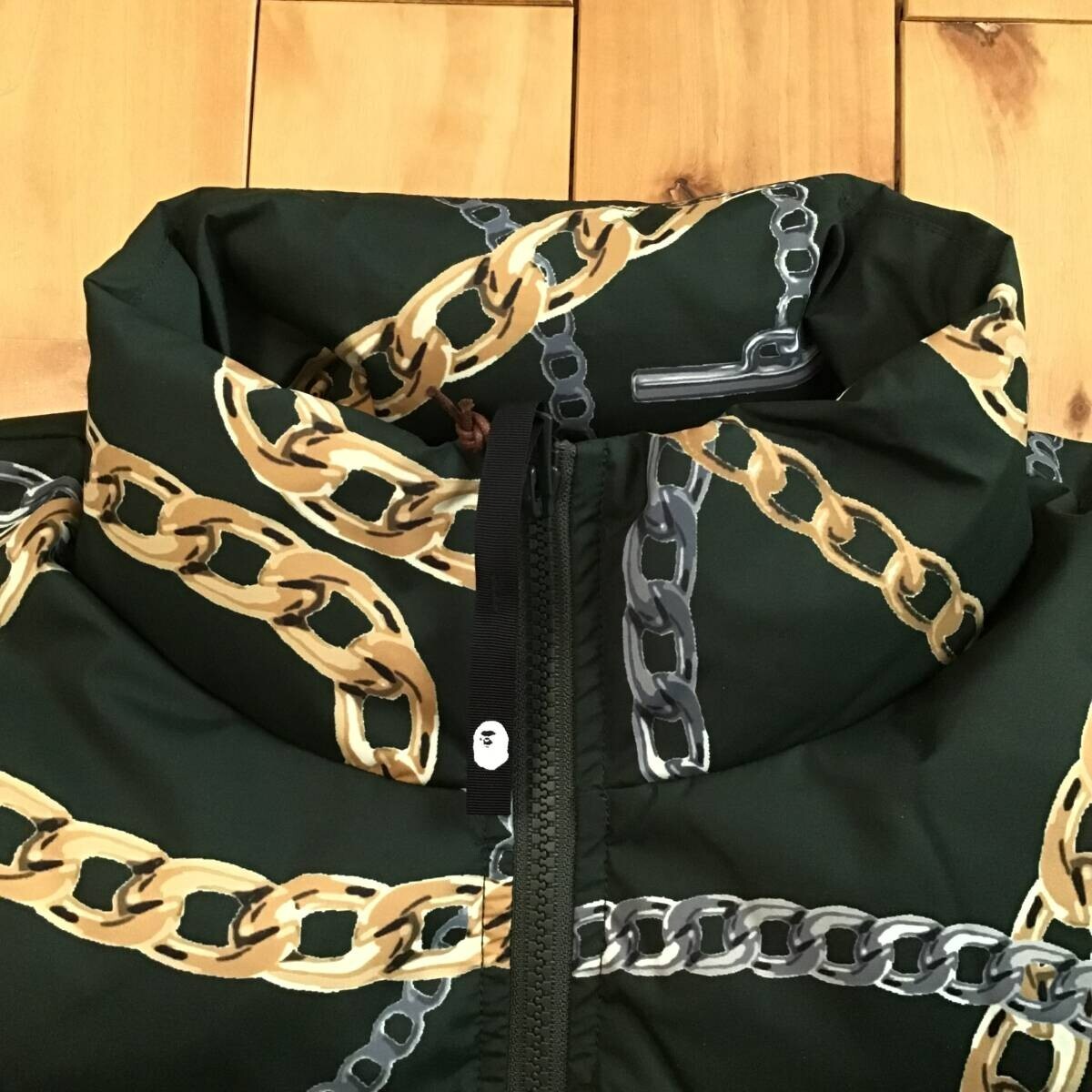 BAPE JEWELS Puffer Down Jacket Green A Bathing Ape Size S | eBay
