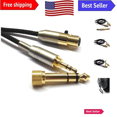 Durable 3m Male-to-Male XLR Cable for AKG & Pioneer Headphones - Braided Design