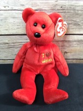 Ty Beanie Baby I Love Wales UK Exclusive 2004 Red Bear