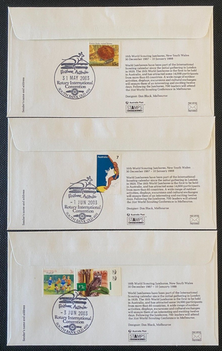 2003 Rotary International Convention South Bank Qld Pictorial Postmarks (5 Days) - Picture 2 of 2