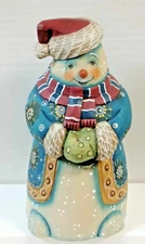 Vintage Snowman Lamplighter #54010 by G DeBrekht-Limited Edition 7"