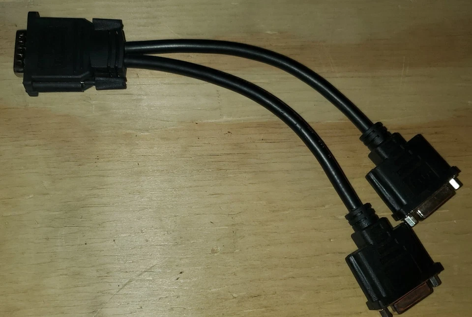 DMS-59 to Dual Displayport DP DVI VGA Converter Splitter Video Cable Adapter - Image 4 of 4