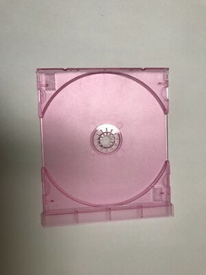 2 PCS NEW Top Quality CD Trays PINK TRANSPARENT Compact Disc Audio, FREE S/H