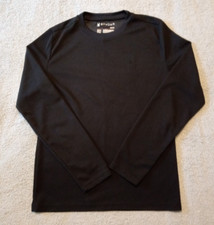 Women's SPYDER black LS activewear base layer crew top size S/P/P - NEW
