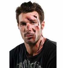 Theatrical Effects Shattered Glass Wound Latex Appliances Makeup Halloween