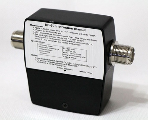 SWR digital NISSEl RS-50 y medidor de potencia 125-525 MHF/VHF para radios de 2 vías - Imagen 4 de 5