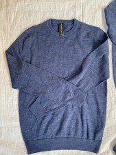 Essentials Men's Crew-Neck Jumper - Size S - Blue