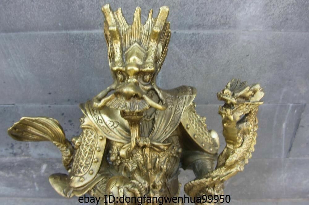 Lucky Chinese Myth Pure Brass Copper Dragon Lord King Longwang Lucky Chinese Myth Pure Brass Copper Dragon Lord King Longwang