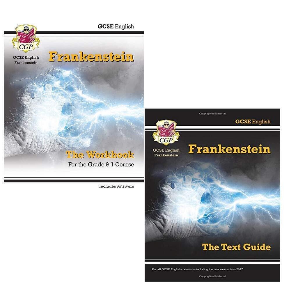Cgp gcse english 9-1 text guide 2 Books Collection Set Frankenstein workbook NEW