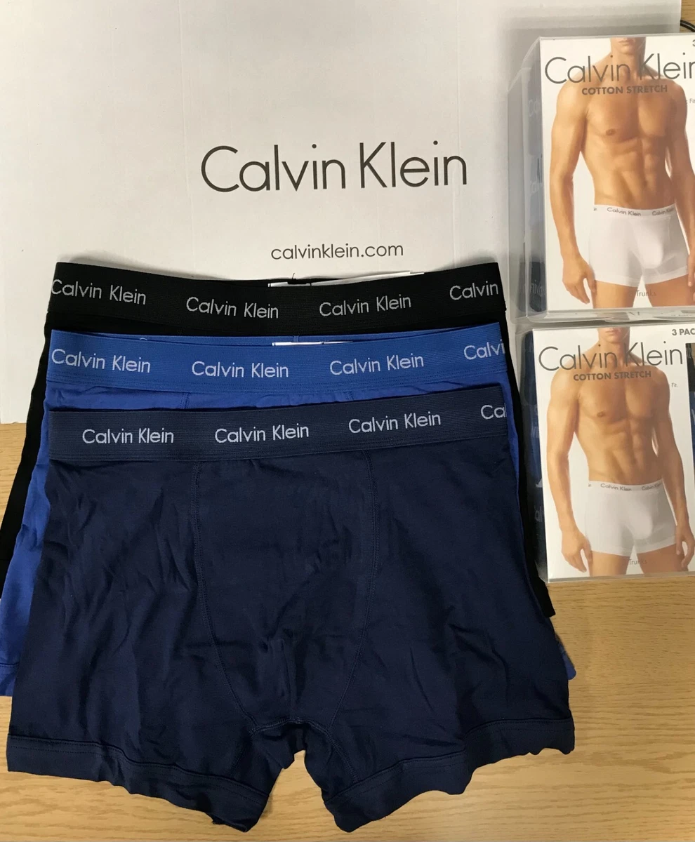 Calvin Klein Men s Boxers Shorts 3 Pack Trunks Underwear Black