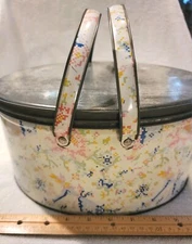 Vintage Tri-Chem Artex Storage Tote with Fabric Anchor Ring On Top