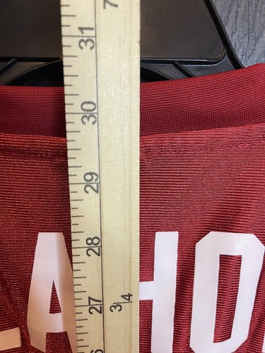 Camiseta deportiva vintage Oklahoma Sooners #1 adulto mediana roja borde profesional - Imagen 7 de 8